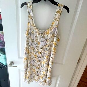 American Eagle floral print a-line sleeveless  dress.